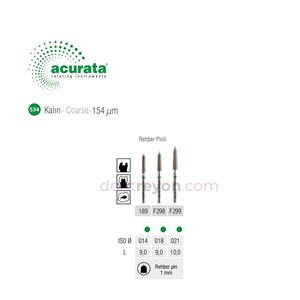Acurata Elmas Frez Rehber Pinli Yeşil Kuşak-F299-021