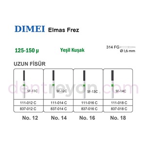 Fisür Elmas Frez No:18